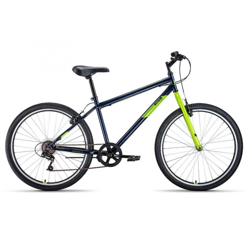 Велосипед Altair MTB HT 26 1.0 7 ск Темно-синий/Зеленый 2022 г фото 2