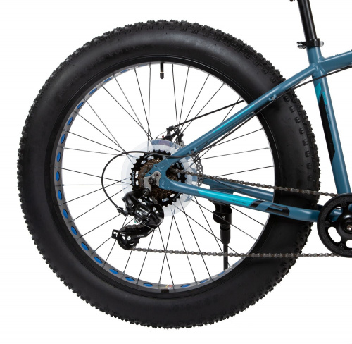 Велосипед Foxx FATBIKE (26AHD.BUFFALO.17BL1) синий фото 4