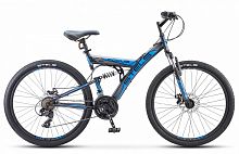 Велосипед Stels Focus MD 26 21-SP V010 чёрный/синий (LU088523/LU073823)