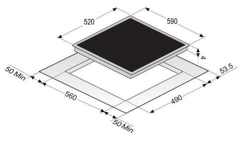 Встраиваемая индукционная варочная панель Zigmund & Shtain CIS 028.60 WX фото 3