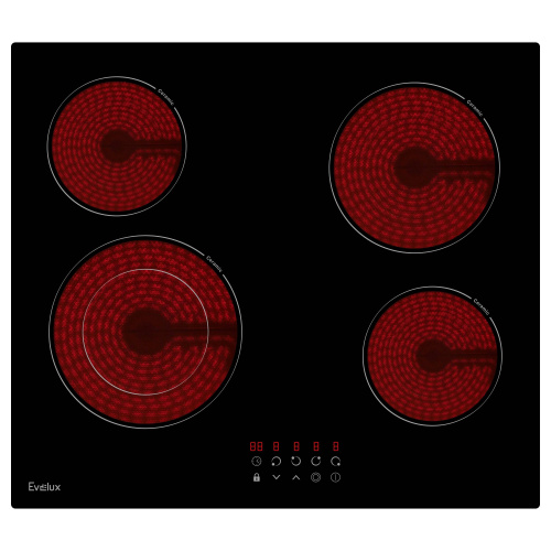 Встраиваемая электрическая варочная панель EVELUX HEV 641 B фото 2