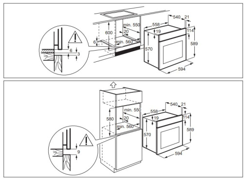 Встраиваемый электрический духовой шкаф Electrolux OKF 5C50X фото 3