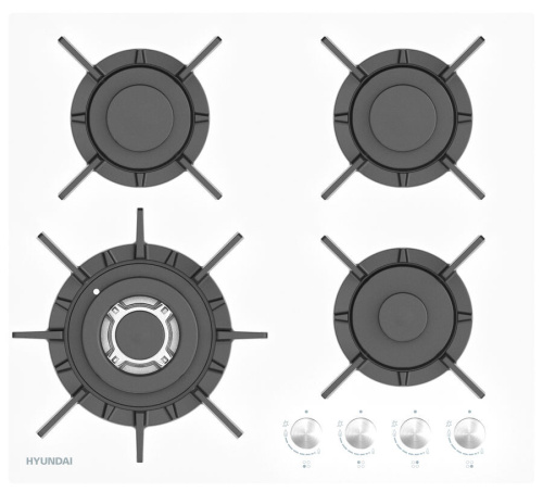 Встраиваемая газовая варочная панель Hyundai HHG 6437 WG фото 2