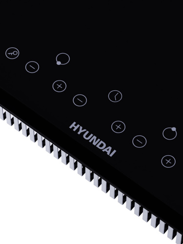 Встраиваемая индукционная варочная панель Hyundai HHI 3750 BG черный фото 5