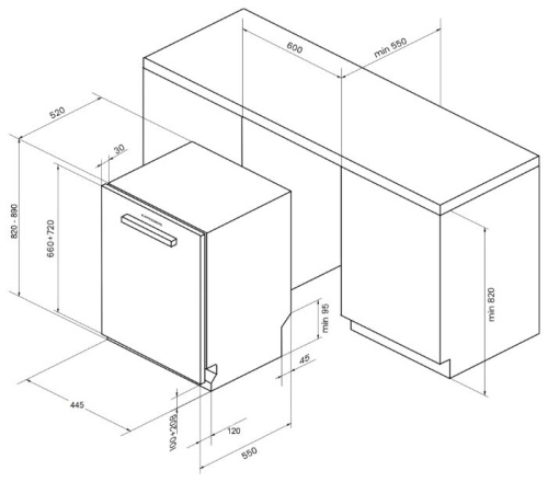 Встраиваемая посудомоечная машина Kuppersberg GS 4505 фото 3