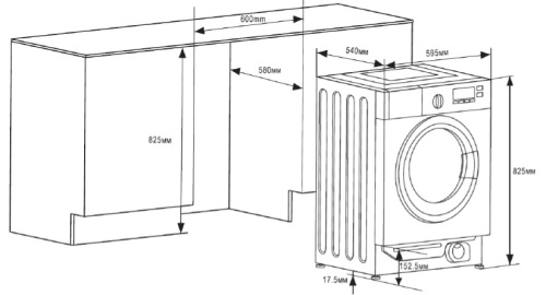 Встраиваемая стиральная машина Graude EWA 60.0 фото 5