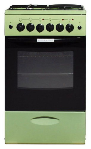 Комбинированная плита Лысьва ЭГ 1/3г01 МС-2у зеленый (без крышки) фото 2