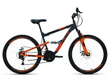 Велосипед Altair 26 MTB FS 26 2.0 disc 18 ск Темно-серый/Оранжевый 20-21 г
