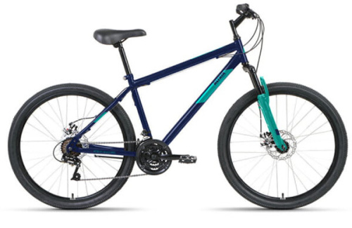 Велосипед Altair MTB HT 26 2.0 D 21 ск Темно-синий/Бирюзовый 2022 г