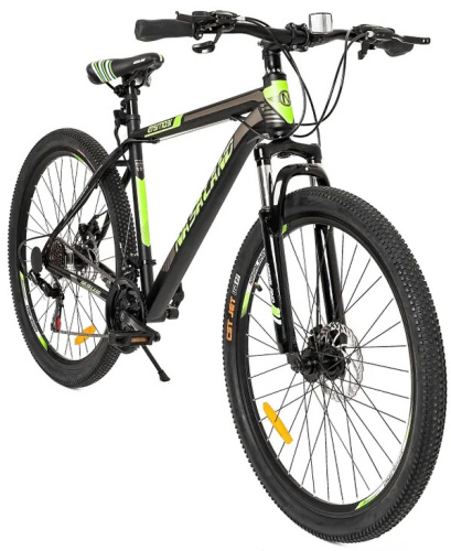 Велосипед Nasaland 27.5 черно-зеленый 275M031