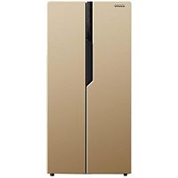 Холодильник Ginzzu NFK-420 SbS золотистый