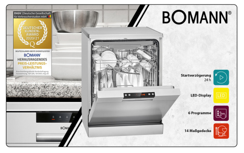 Посудомоечная машина Bomann GSP 7410 silber фото 8