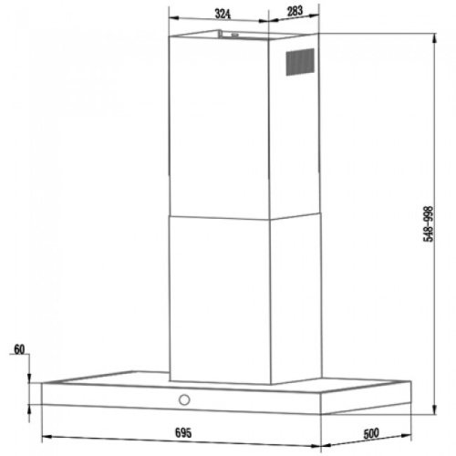 Каминная вытяжка Cata B6-T700 XGBK фото 3