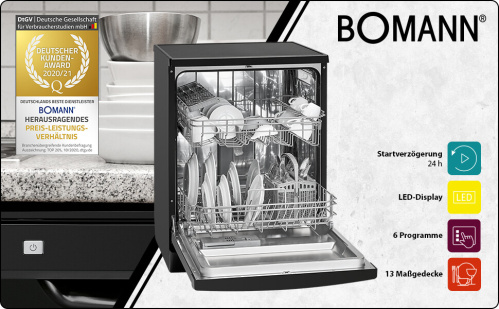 Посудомоечная машина Bomann GSP 7408 weiss фото 8