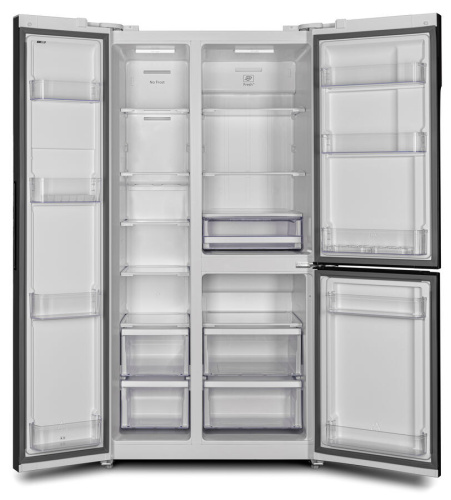 Холодильник Hyundai CS6073FV белое стекло фото 5