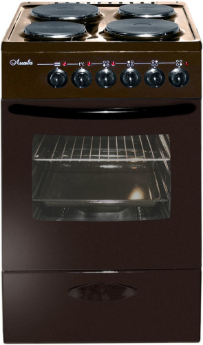 Электрическая плита Лысьва ЭП 411 МС коричневая без крышки фото 2