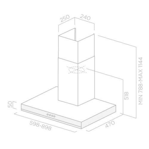 Каминная вытяжка Elica Cube A/60 IX фото 3