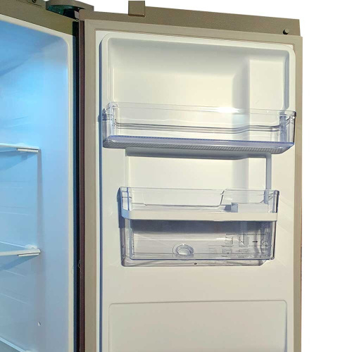 Холодильник Ginzzu NFK-521 сталь фото 3