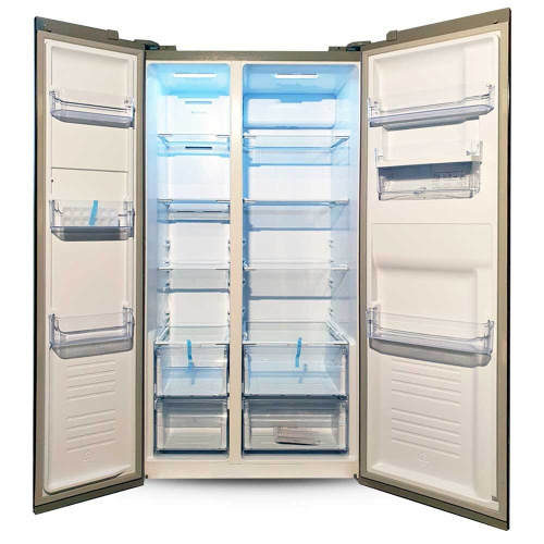 Холодильник Ginzzu NFK-521 сталь фото 4