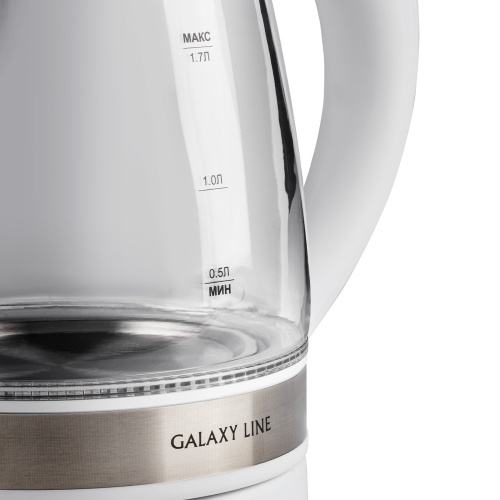 Чайник электрический Galaxy GL 0560 белый фото 7