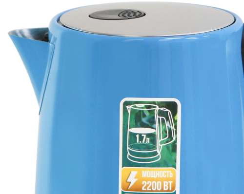 Чайник электрический Willmark WEK-1758S голубой фото 3