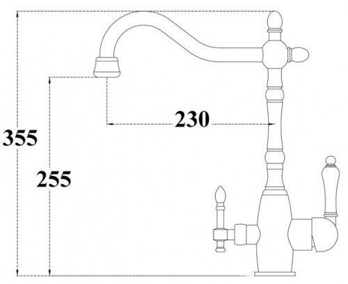 Смеситель для кухни ZorG ZR 312 YF-33 Nickel фото 3