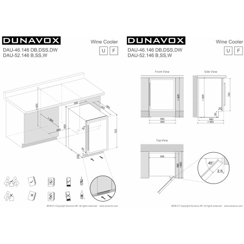 Винный шкаф Dunavox DAUF-39.121DSS фото 3