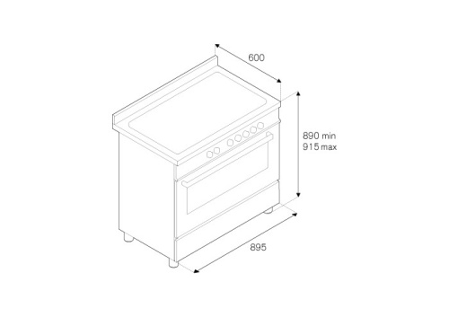 Комбинированная плита Bertazzoni PRO90 6 MFE S VIT фото 3