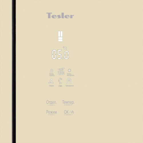 Холодильник Tesler RFD-361I CRYSTAL BEIGE фото 5