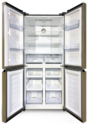 Холодильник Ginzzu NFK-515 золотистый фото 3