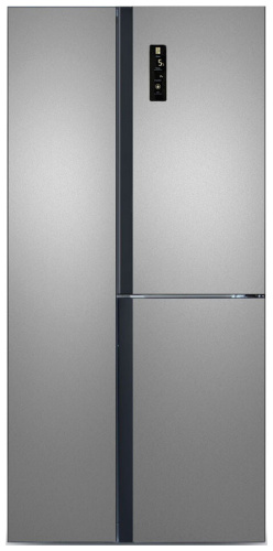 Холодильник Ginzzu NFK-445 стальной фото 2