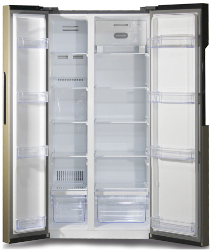Холодильник Ginzzu NFK-440 золотистый фото 6