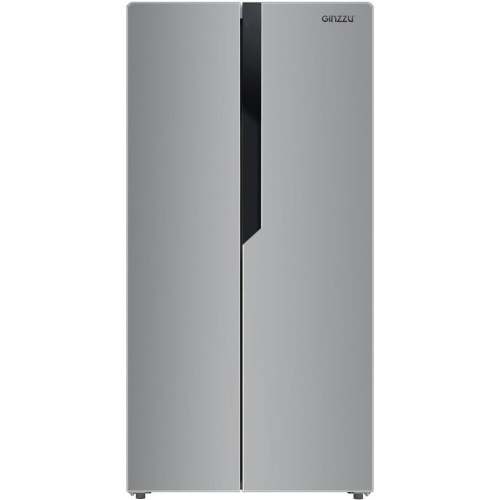 Холодильник Ginzzu NFK-420 SbS серебристый фото 2