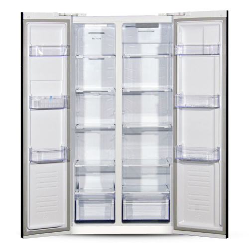 Холодильник Ginzzu NFK-462 белое стекло фото 4