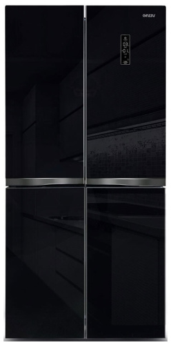 Холодильник Ginzzu NFI-4414 черное стекло фото 2