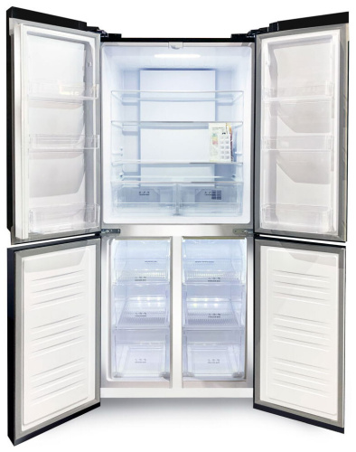 Холодильник Ginzzu NFI-4414 черное стекло фото 3