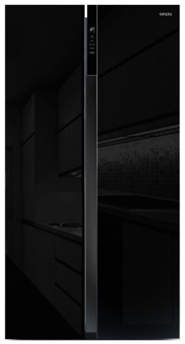 Холодильник Ginzzu NFI-5212 черное стекло фото 2