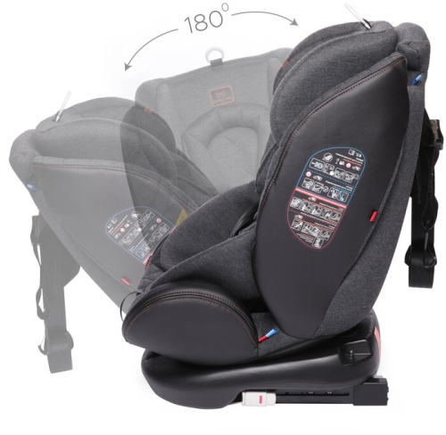 Автокресло Babycare Shelter гр 0+/I/II/III 0-36 кг ST-3 эко-черный/серый бамбук фото 6