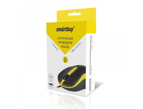 Мышь Smartbuy SBM-329-KY One черный/желтый фото 3