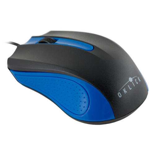 Мышь Oklick 225M USB черный/синий фото 3