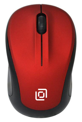Мышь Oklick 665MW черный/красный фото 2