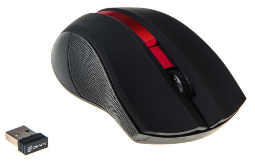 Мышь Oklick 615MW Black/Red фото 6