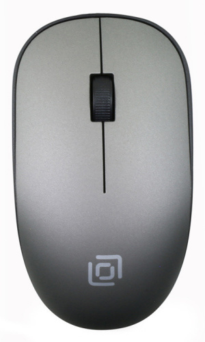 Мышь Oklick 515MW черный/серый фото 2