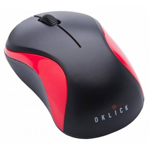 Мышь Oklick 605SW черный/красный фото 4