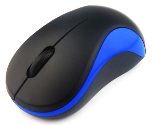 Мышь Oklick 605SW черный/синий фото 4