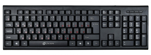 Клавиатура Oklick 120M черный фото 2