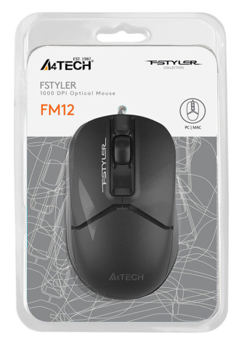 Мышь A4Tech Fstyler FM12 черный фото 11