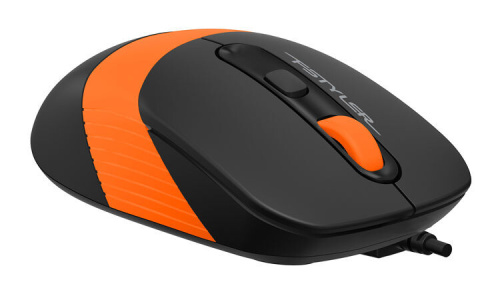 Мышь A4Tech Fstyler FM10 черный/оранжевый фото 3