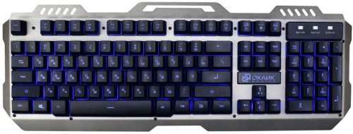 Клавиатура Oklick 790G Iron Forge серый/черный
