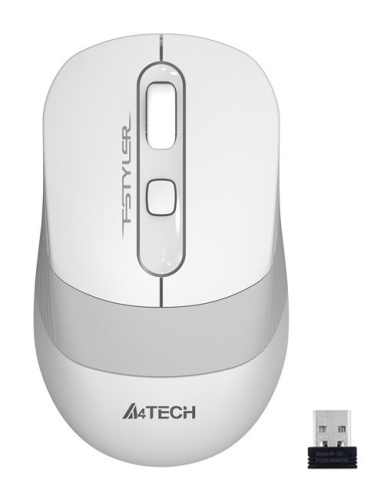 Мышь A4Tech FG 10 белый/серый фото 2